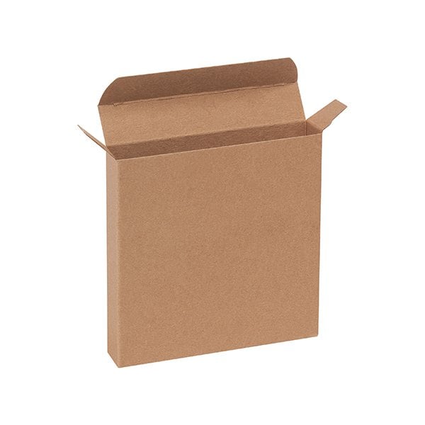 Bsc Preferred 5 1/4 x 1 x 5 1/4'' Kraft Reverse Tuck Folding Cartons, 250PK RTC48 - main